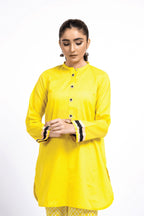 Printed Neon Green Lawn 2-Piece Pret Suit by The Fabric Store, photo 2