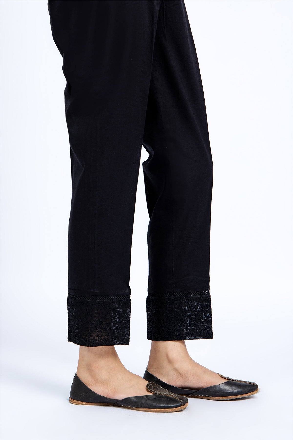 Embroidered Black Cambric Pret Shirt by The Fabric Store, photo 3
