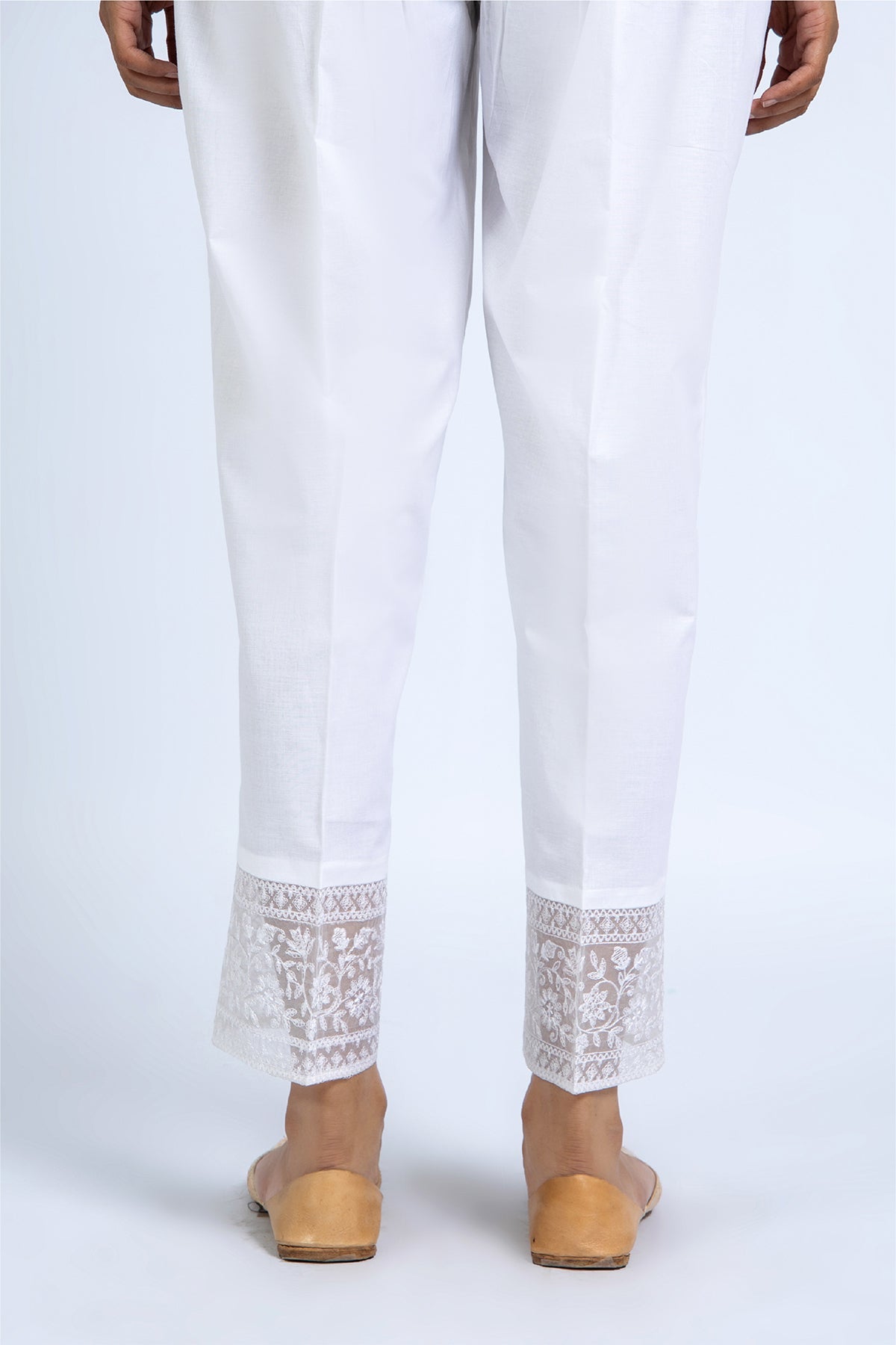Embroidered White Cambric Pret Shirt by The Fabric Store, photo 2