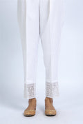 Embroidered White Cambric Pret Shirt by The Fabric Store