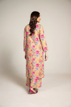 Printed Beige Slub Khaddar 2-Piece Pret Suit by The Fabric Store, photo 3