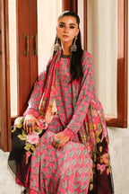 Printed Pink Linen 3-Piece Unstitched Suit by The Fabric Store, photo 2