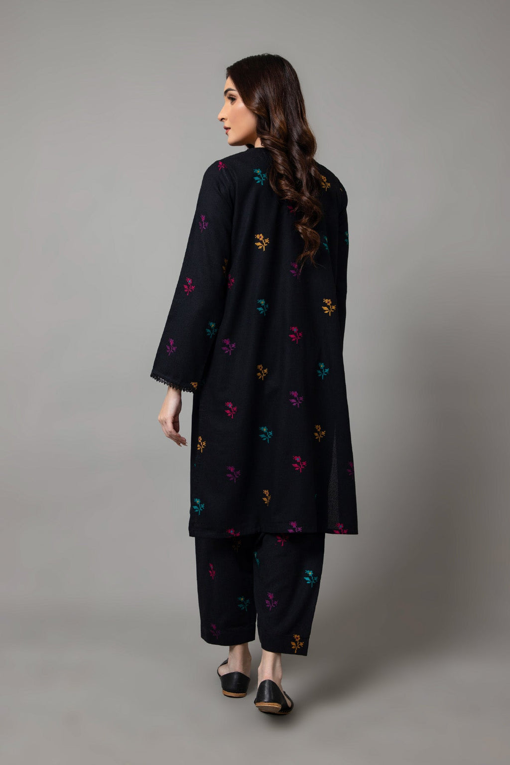 Embroidered Black Karandi Lawn 2-Piece Pret Suit by The Fabric Store, photo 3