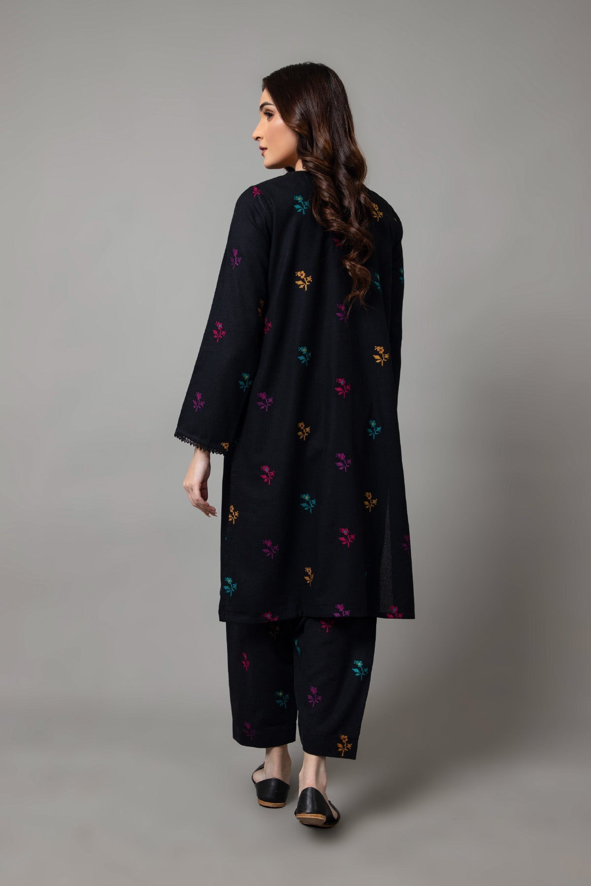Embroidered Black Karandi Lawn 2-Piece Pret Suit by The Fabric Store, photo 3