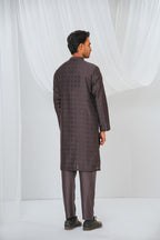 Grey Plain Kurta Pajama by Al Deebaj, photo 5