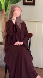 Hazelnut Open Abaya by Leema, photo 5