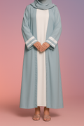 Zunaira Sky Blue Abaya by Al Deebaj