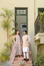 Sophia Lilac Organza 4-Piece Formal Suit by Kinza Khalid, photo 6