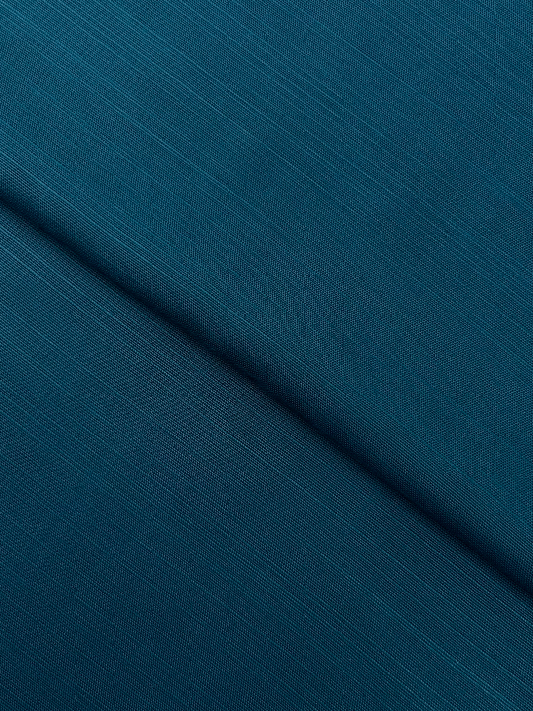 Corduroy Linen – Teal, self-textured linen fabric by the meter