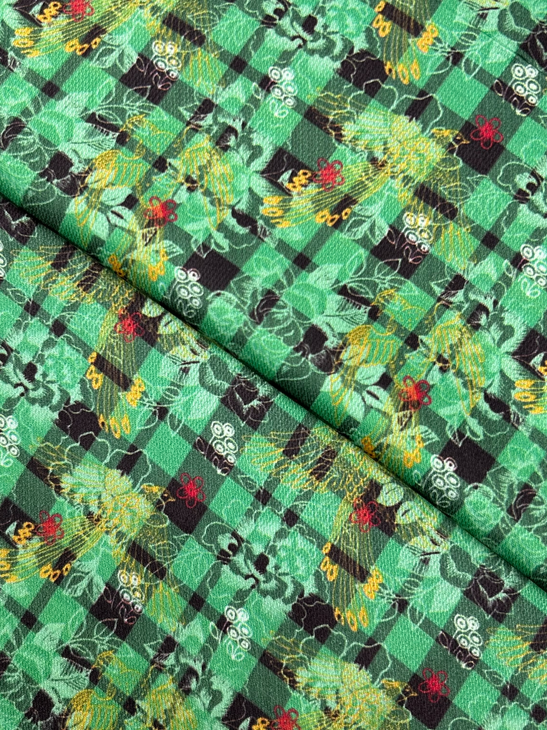 Turkish Linen Digital Print (TLPO03), digitally printed linen fabric by the meter