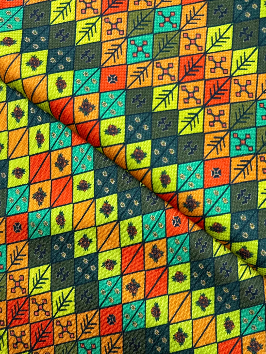 Turkish Linen Digital Print (TLPO014), digitally printed linen fabric by the meter
