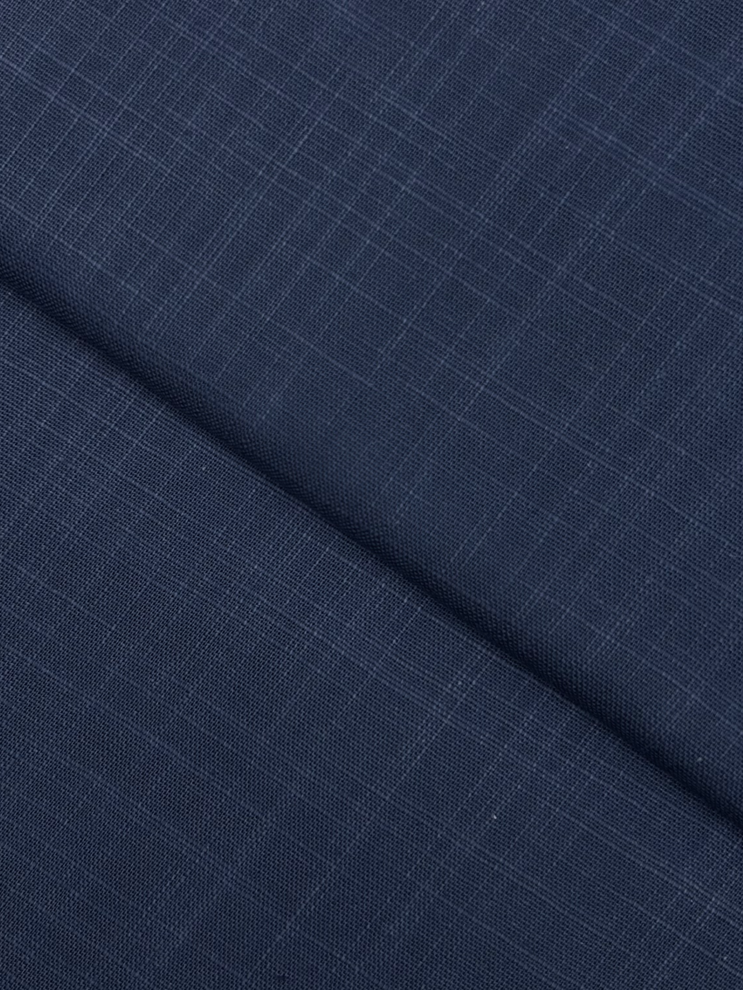 Cross Slub Khaddar – Steel Blue, plain khaddar fabric by the meter