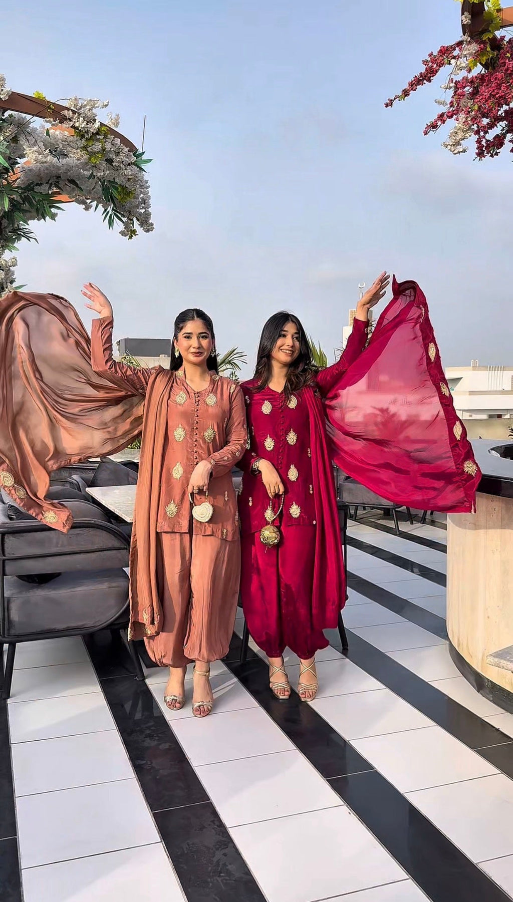 Zarina Sheesha Silk 3-Piece Formal Suit by Kinza Khalid