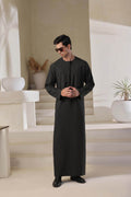 Black Emarati Jubbah by Al Deebaj
