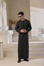 Black Emarati Jubbah by Al Deebaj