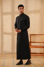 Black Saudi Jubbah by Al Deebaj