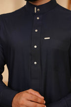 Navy Saudi Jubbah by Al Deebaj, photo 3