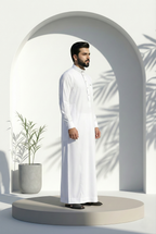White Plain Jubbah by Al Deebaj, photo 3