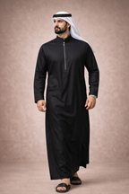 Black Zipper Jubbah by Al Deebaj, photo 2