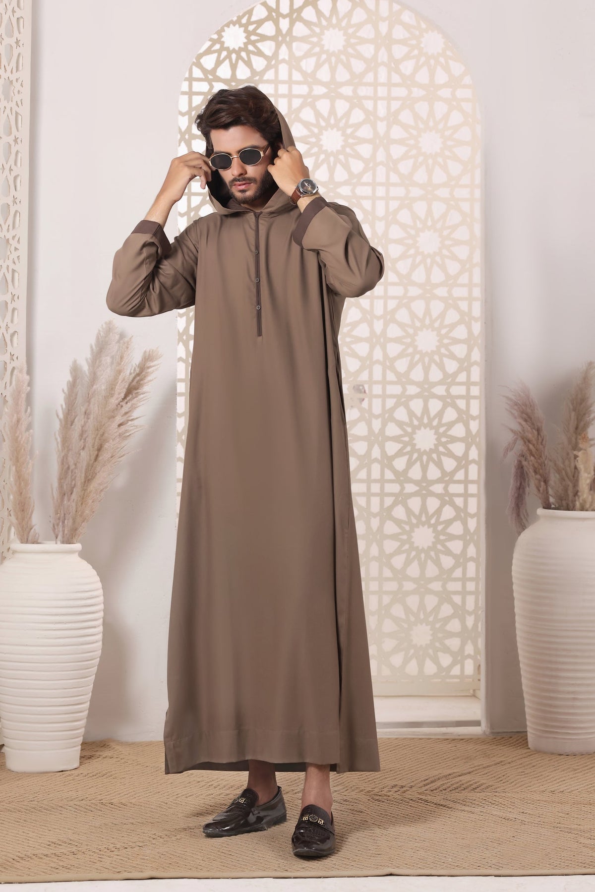 Biscuit Hoodie Jubbah by Al Deebaj, photo 5