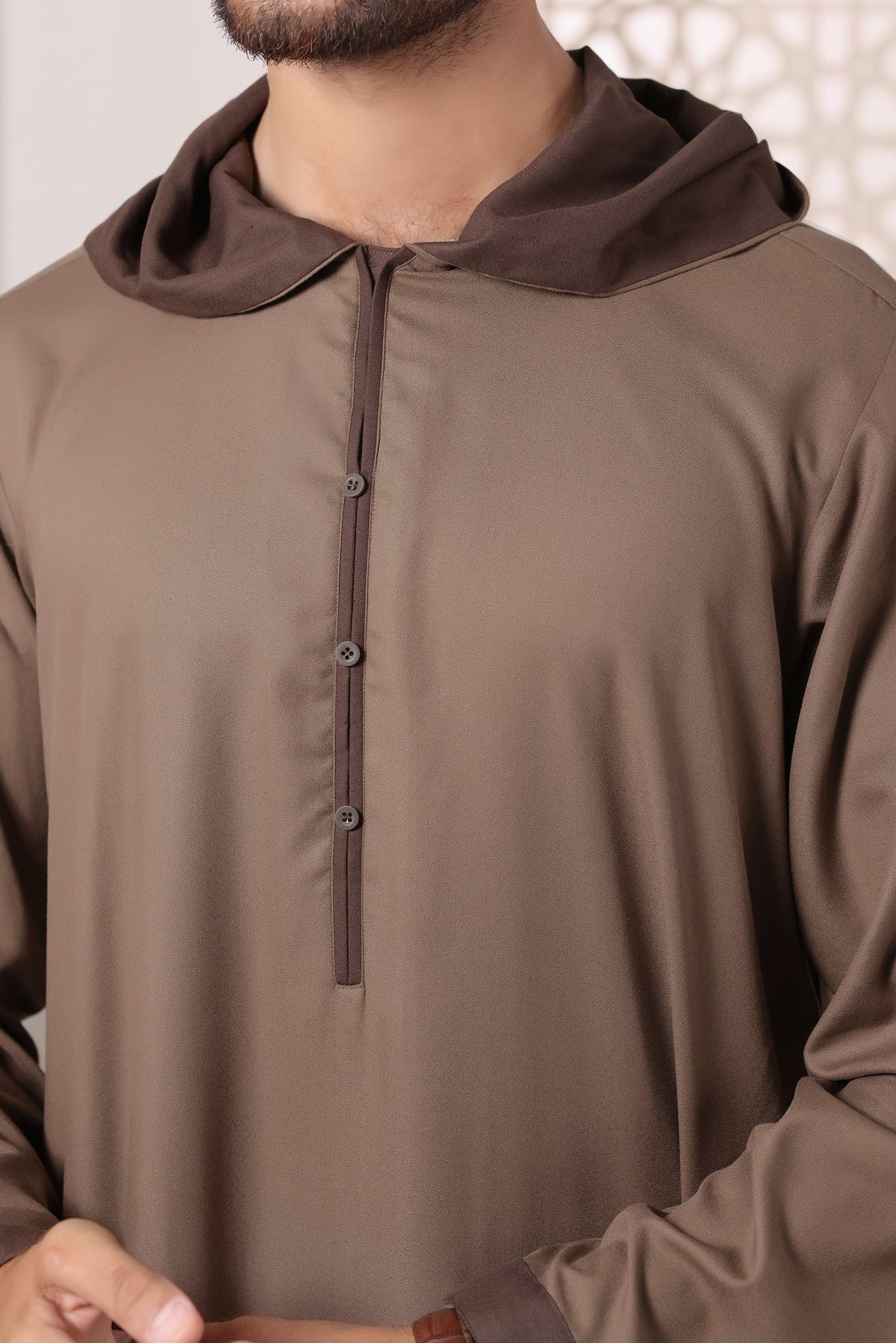 Biscuit Hoodie Jubbah by Al Deebaj, photo 2