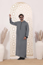 Grey Hoodie Jubbah by Al Deebaj, photo 3