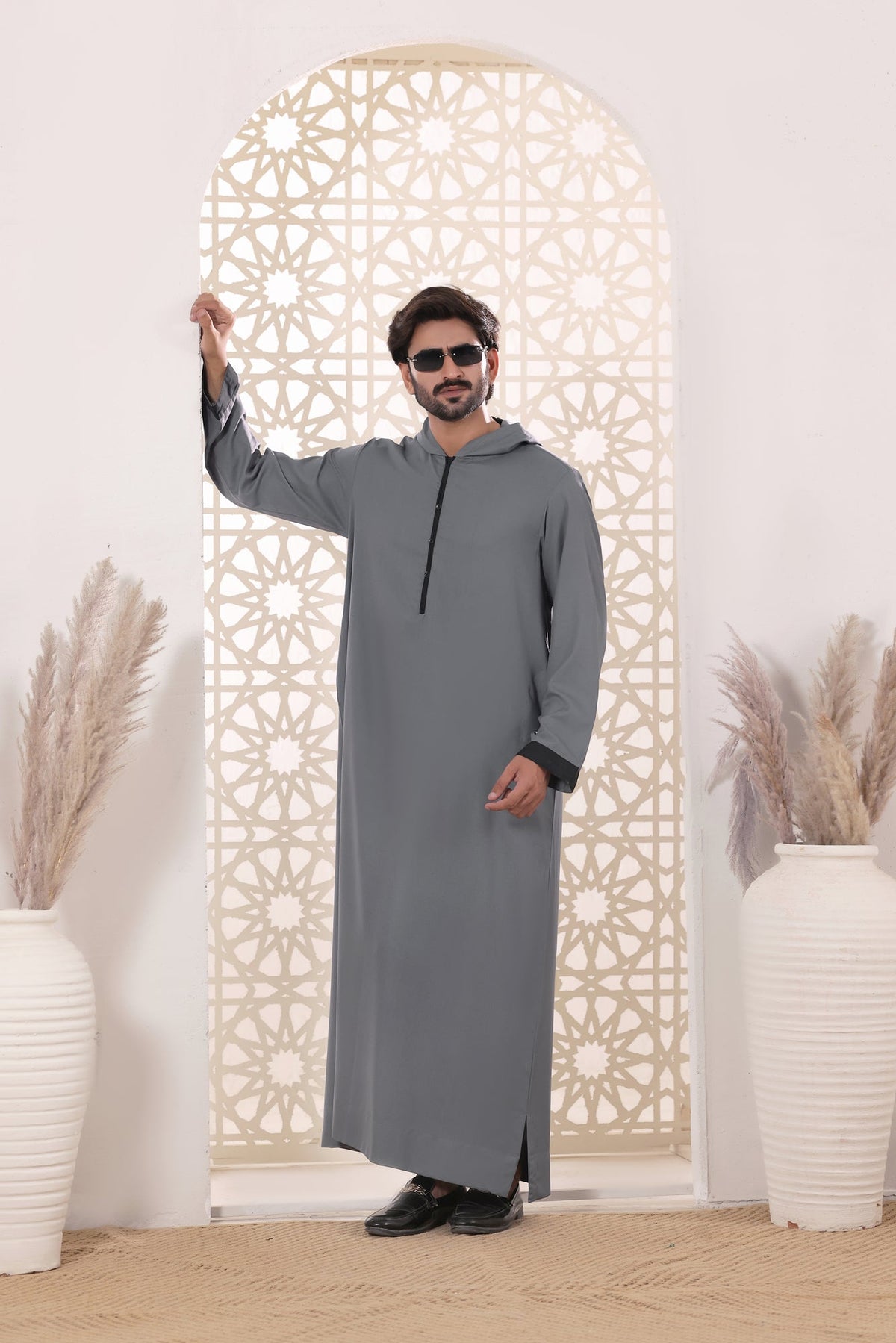 Grey Hoodie Jubbah by Al Deebaj, photo 3