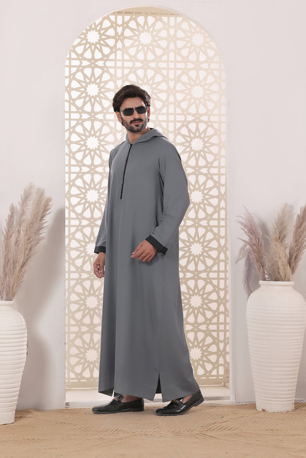 Grey Hoodie Jubbah by Al Deebaj, photo 4