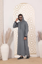 Grey Hoodie Jubbah by Al Deebaj, photo 5