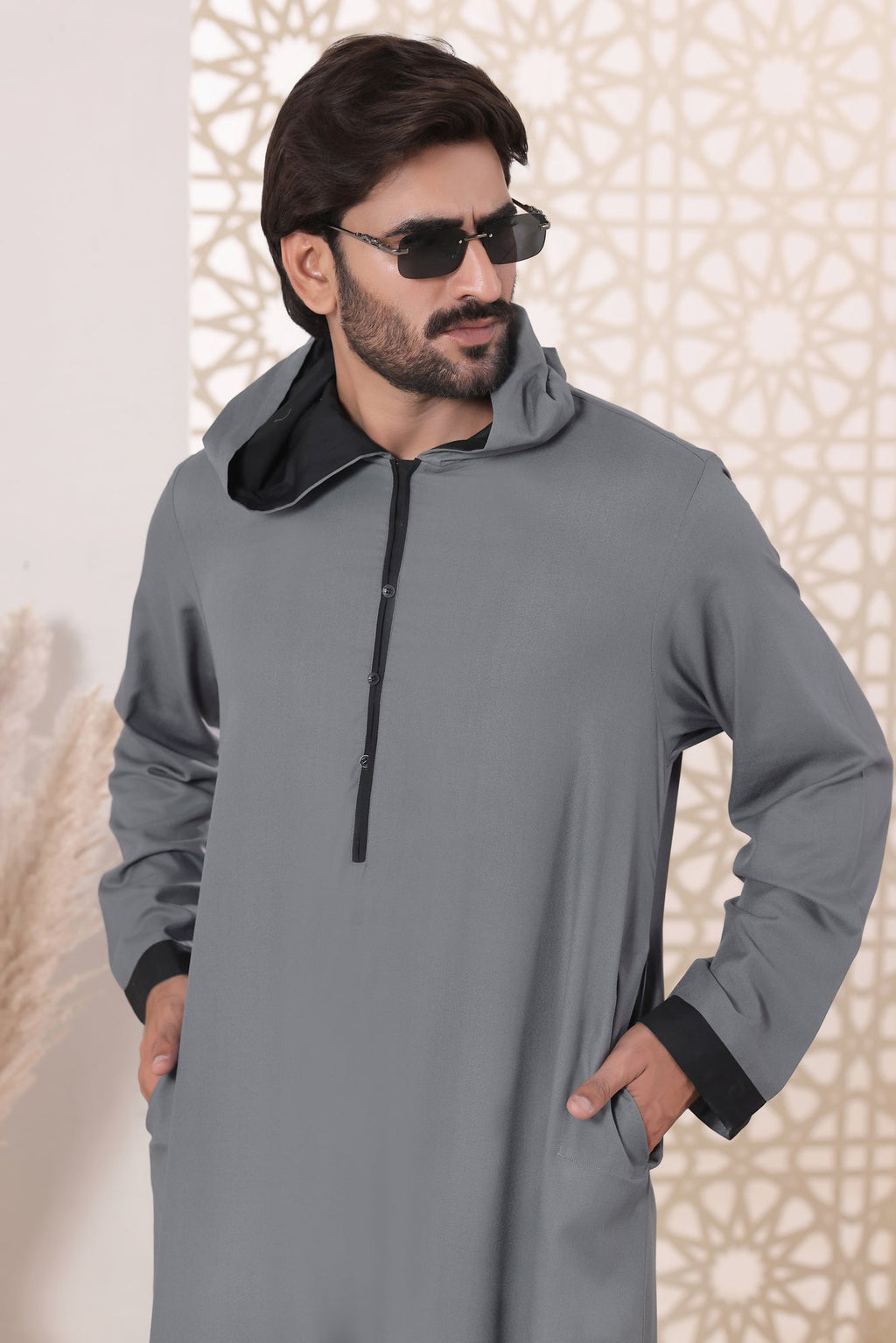 Grey Hoodie Jubbah by Al Deebaj, photo 7