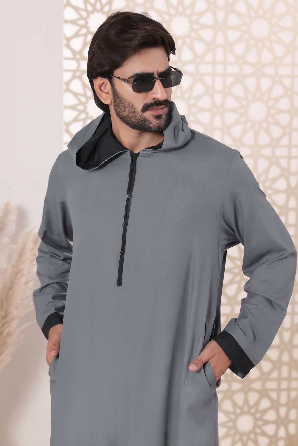 Grey Hoodie Jubbah by Al Deebaj, photo 7