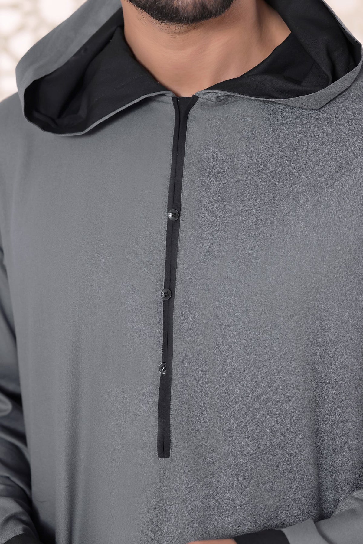 Grey Hoodie Jubbah by Al Deebaj, photo 2