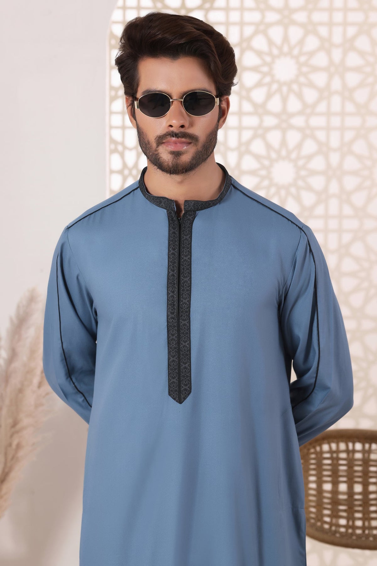 Greyish Blue Jubbah by Al Deebaj, photo 2