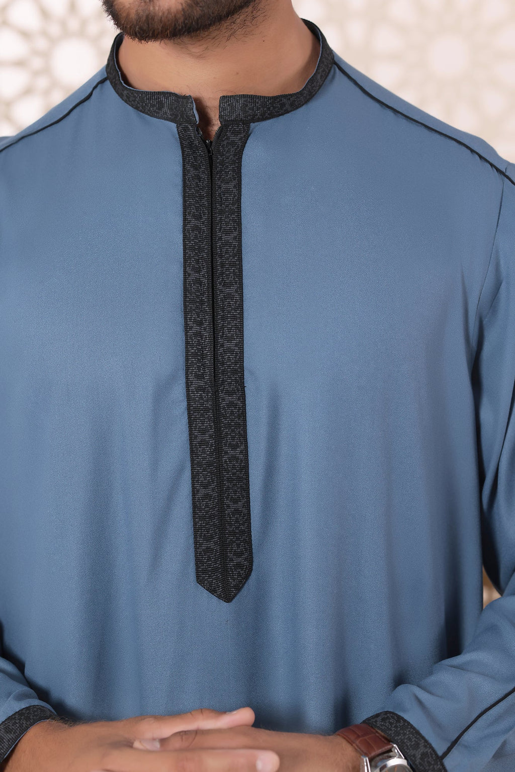 Greyish Blue Jubbah by Al Deebaj, photo 4