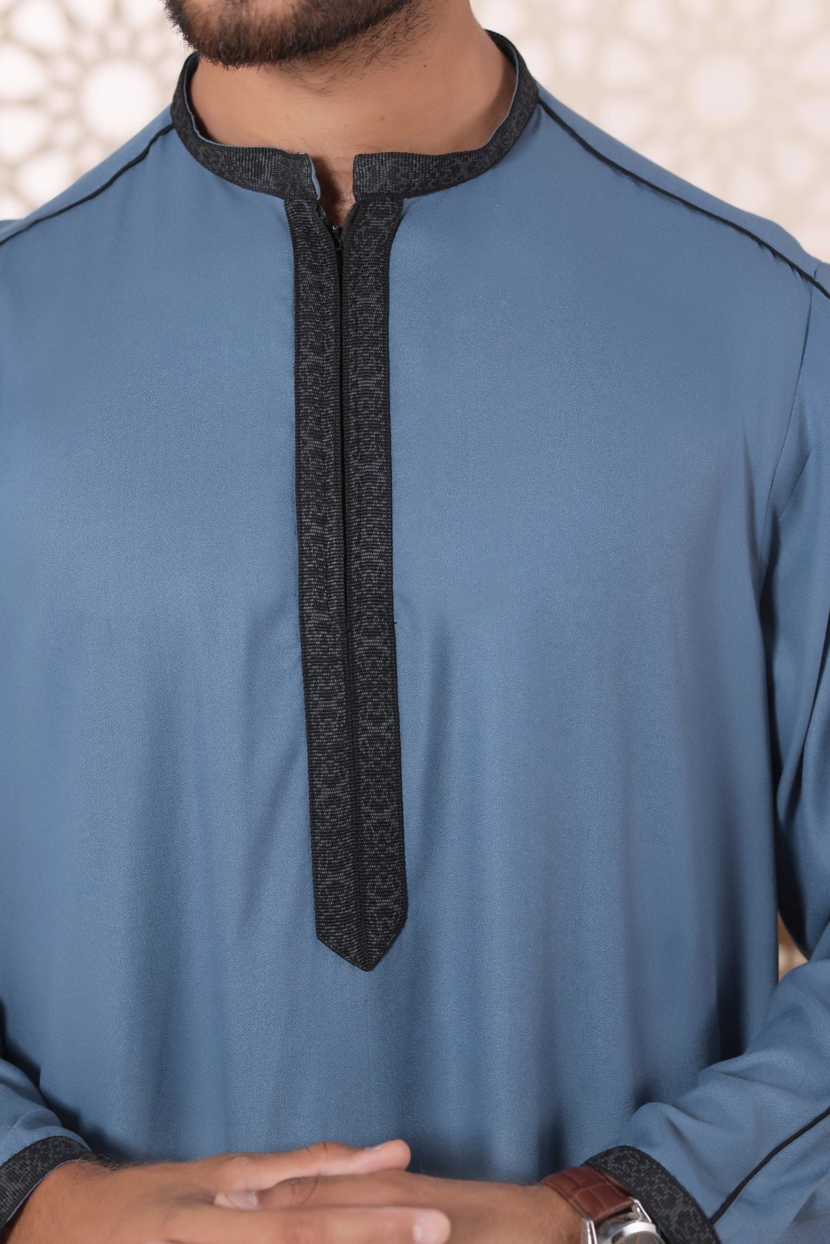 Greyish Blue Jubbah by Al Deebaj, photo 4