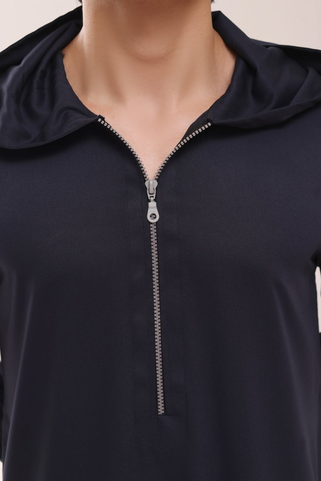 Navy Hoodie Zipper Jubbah J054 by Al Deebaj, photo 2