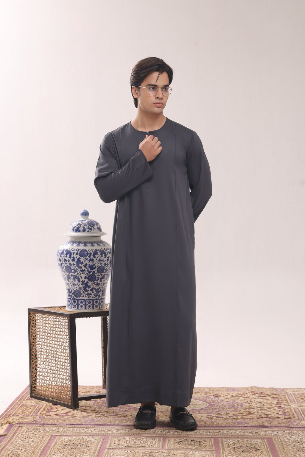 Charcoal Design Jubbah by Al Deebaj, photo 4