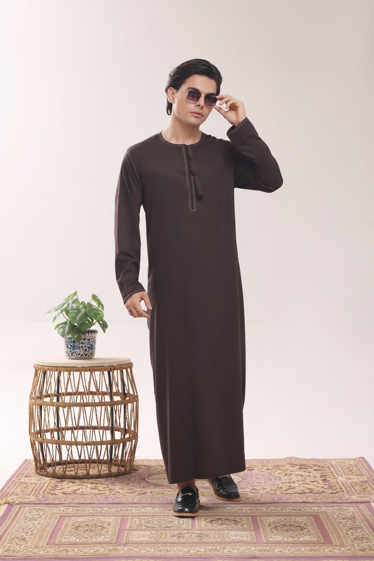 Dark Brown Omani Jubbah by Al Deebaj, photo 6