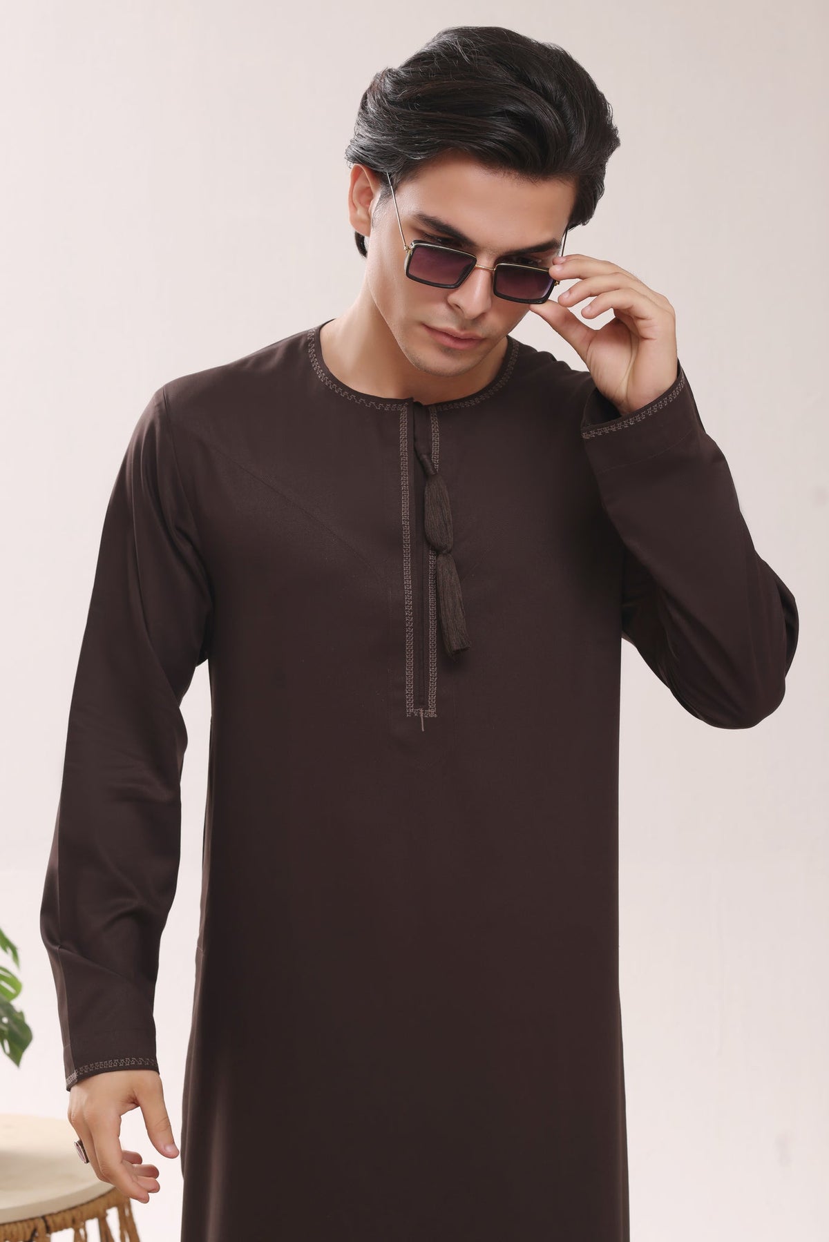 Dark Brown Omani Jubbah by Al Deebaj, photo 4