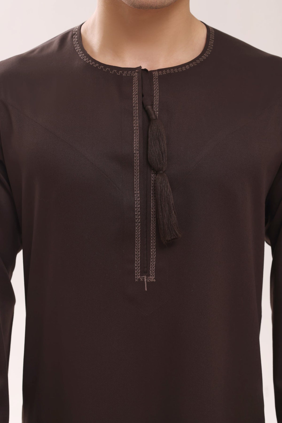 Dark Brown Omani Jubbah by Al Deebaj, photo 2