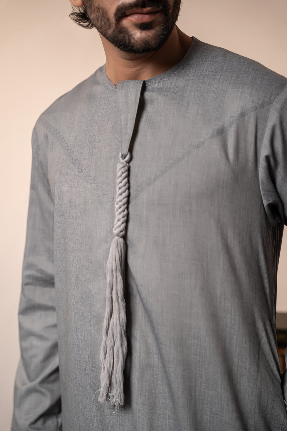 Emarati Jubbah Grey by Al Deebaj, photo 4