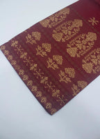 Embroidered Red Jacquard Cotton 3-Piece Stitched Suit by Bin Saeed, photo 4