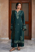 Raaya Plush Winter (Jade) – Raaya 3-piece unstitched suit
