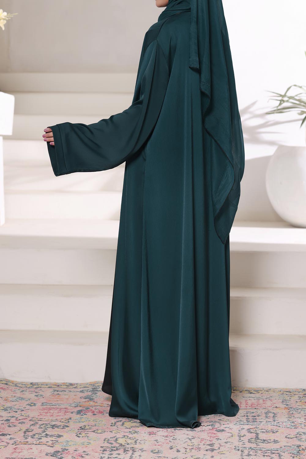 Jade Front Open Gown Abaya by Al Deebaj, photo 6