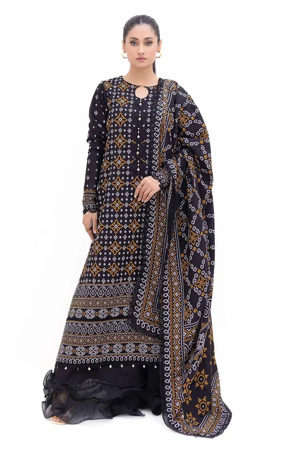 Gul Ahmed Khaddar K-42003 – Gul Ahmed 3-piece unstitched suit