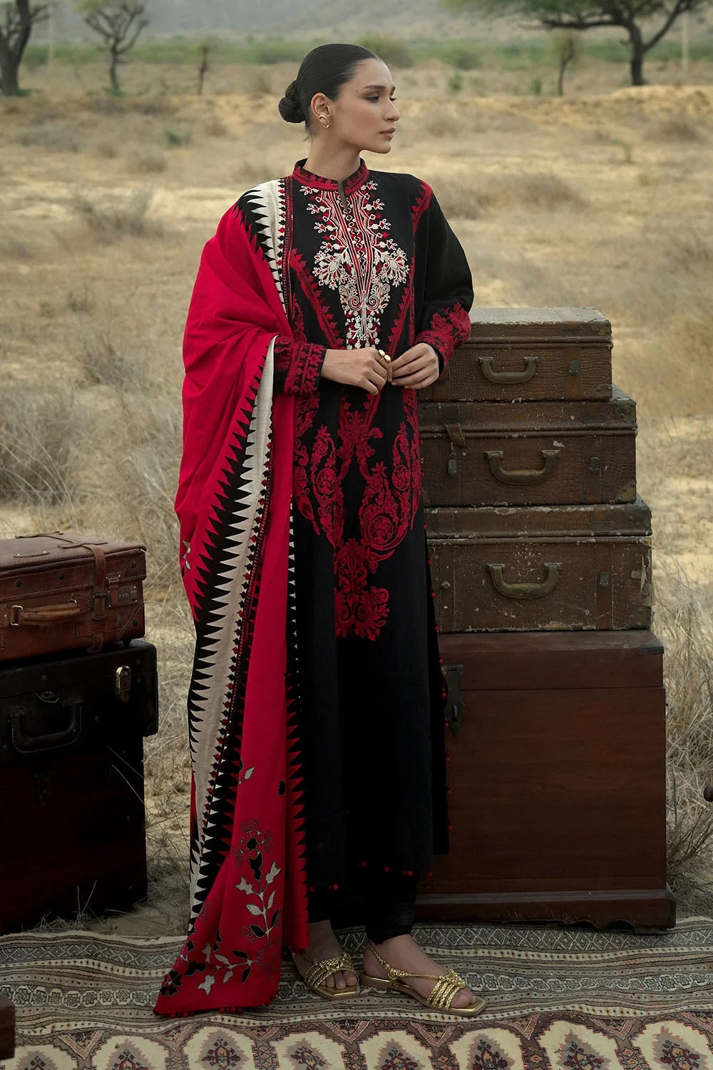 Gul Ahmed Khaddar K-62003 – Gul Ahmed 3-piece unstitched suit