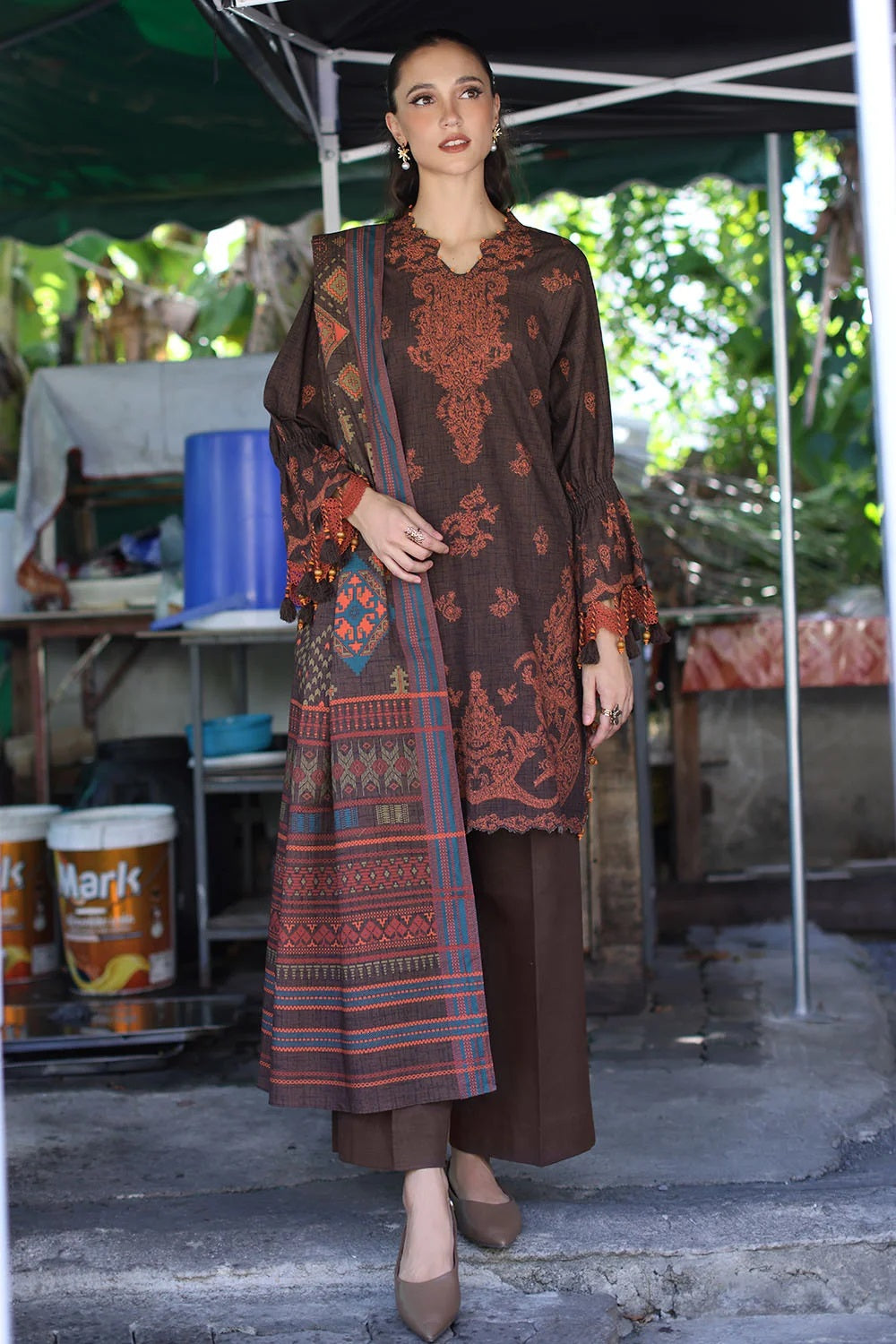 Gul Ahmed Khaddar K-62012 – Gul Ahmed 3-piece unstitched suit