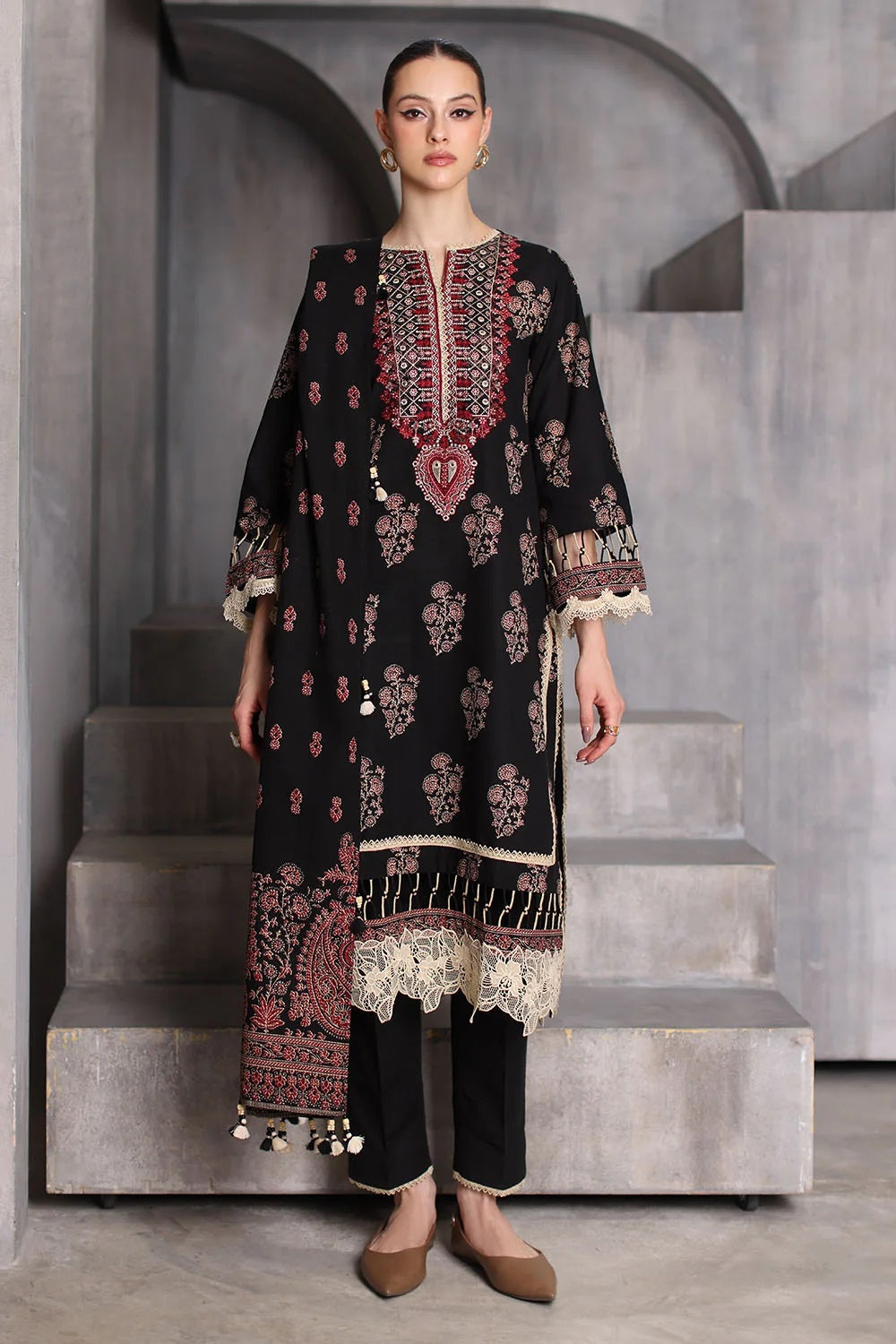 Gul Ahmed Khaddar K-62076 – Gul Ahmed 3-piece unstitched suit
