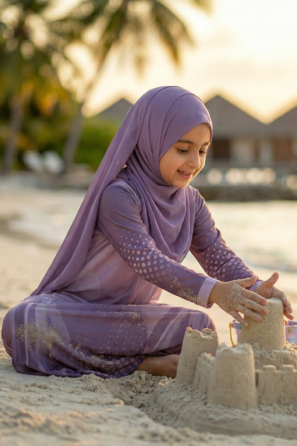 Samiya Purple Abaya by Al Deebaj, photo 4