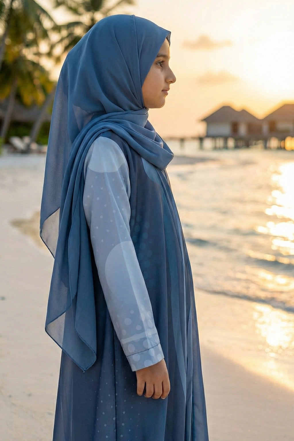 Samiya Navy Blue Abaya by Al Deebaj, photo 2